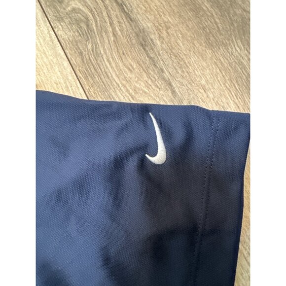 Nike Golf Dri-Fit Tour Performance Polo Shirt M Navy Blue Emergi-Lit Club Logo C - Picture 4 of 5